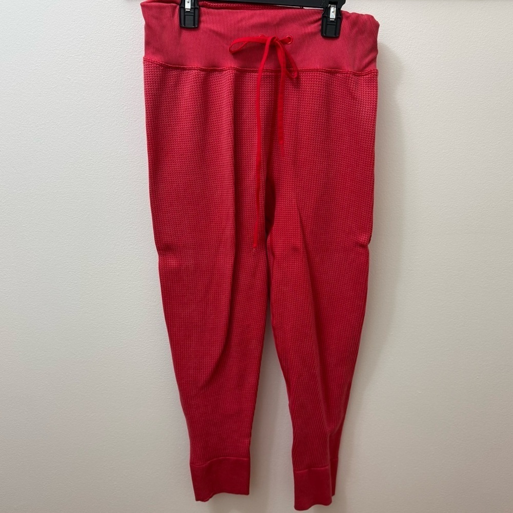 Active Womens Size XL Thermal Waffle Knit Workout Leggings